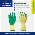 4101 Green Rubber Palm Coated Gloves by Leeden Online Store. 