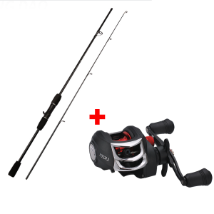 เบ็ตตกปลาคบ1ชุด คันเบ็ด 2.1 ม. + มือขวา รอกเบสคาสติ้ง คันเบ็ดพร้อมรอก เบ็ดตกปลาคบชุด เบ็ดตกปลาครบชุด เบดตกปลาครบชุด ชุดเบ็ดตกปลา