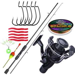 joran dan gulungan pancing 2.1m-3.6mTongkat pancing teleskopik dengan gulungan pancing seri 2000-5000 Joran pancing dan gulungan pancing untuk perjalanan berkemah luar ruangan