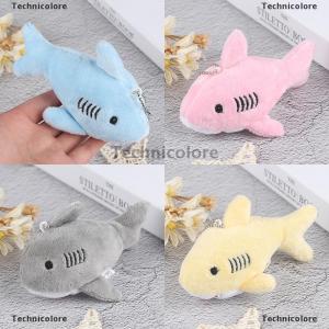 [COD] Technicolore 12ซม. พวงกุญแจตุ๊กตาฉลามยัดไส้ของเล่นจี้ขนาดเล็กของเล่นตุ๊กตา