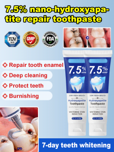 [Instant Repair Toothpaste] 7.5% Nano Hydroxyapatite Toothpaste Deep Cleaning For Teeth Removes Stains Protects Gums Hydroxyapatite Toothpaste
