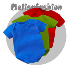 Jumper Bayi Paket 3Pcs Tangan Pendek Setelan Pampers Model Polosan Full Warna Warna Pilihan