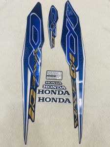 Bộ tem decal dán xe máy Honda wave a đời 2019 màu xanh đậm zin thái siêu đẹp