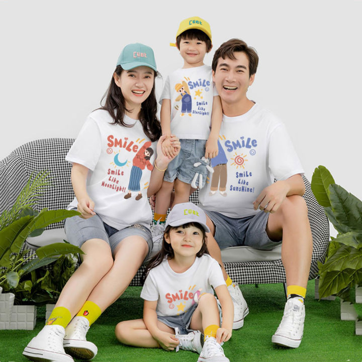 Nice Day! Luck and Happy Family Set T Shirt Man Woman Kid Matching