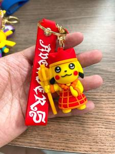 Móc khóa Pikachu cosplay Tây du ký Tôn ngộ không Trư bát giới cao cấp cực cute