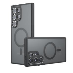 Case for Samsung Galaxy S24 Ultra S23 Ultra S22 Ultra S24 Plus 23 Plus Magsafe Matte Back Cover Anti-fingerprint Anti-four Corners Built-in Safety Pads Anti-drop Anti-collision Anti-shock Protective Case Cover