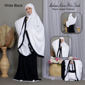 Mukena Bali Salwa Polos Dark Untuk Dewasa Bahan Rayon Premium