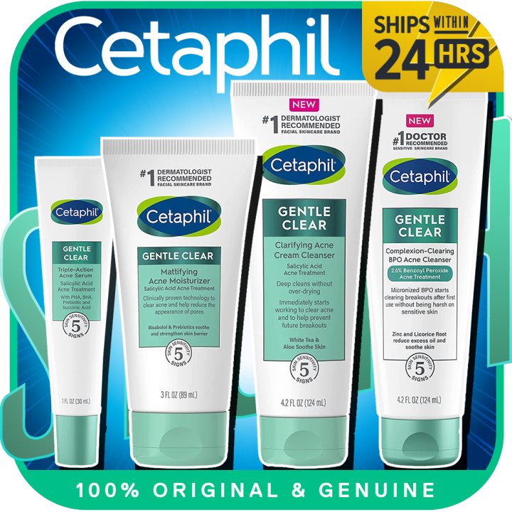 Cetaphil Gentle Clear Clarifying Acne Cream Cleanser | Mattifying Acne ...