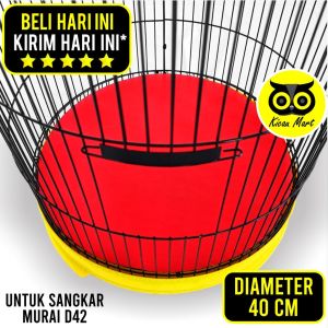 KICAU MART Karpet Sangkar Kandang Burung Murai D42 Tatakan Kotoran Burung Murai Batu Alas Lantai Dasar Tebok Bawah Sangkar Bulat