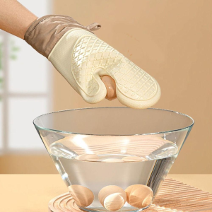 Baking Oven Gloves Non Slip Baking Pot Holder Heat Resistant Silicone Kitchen Cooking Essential