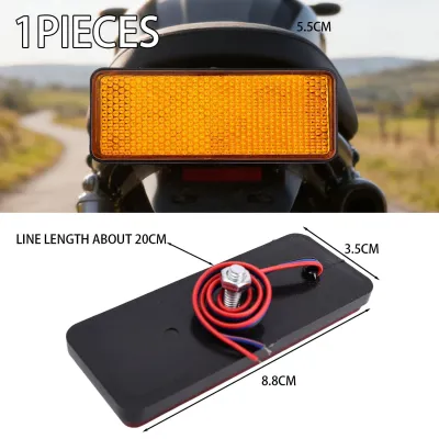 ไฟท้ายสะท้อนแสง LED 12V สำหรับรถมอเตอร์ไซค์รถบรรทุกเบรครถพ่วงหยุดไฟสัญญาณเตือนเลี้ยวอุปกรณ์ปรับเปลี่ยนสกูตเตอร์