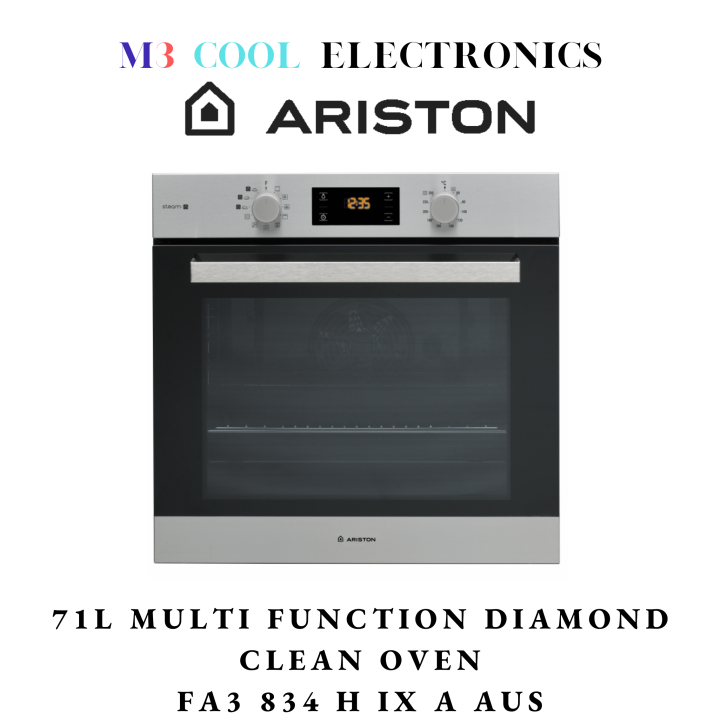 ARISTON FA3 834 H IX A AUS 71L MULTI FUNCTION DIAMOND CLEAN BUILD IN