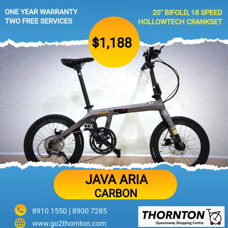 Java folding bike carbon sale