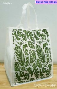 Tas Hajatan Goodie Bag Pita Kotak 22 Daun Army