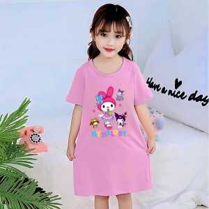 Dress Anak Perempuan Motif MY MELODY & FRIENDS Untuk Usia 1-10 Thn