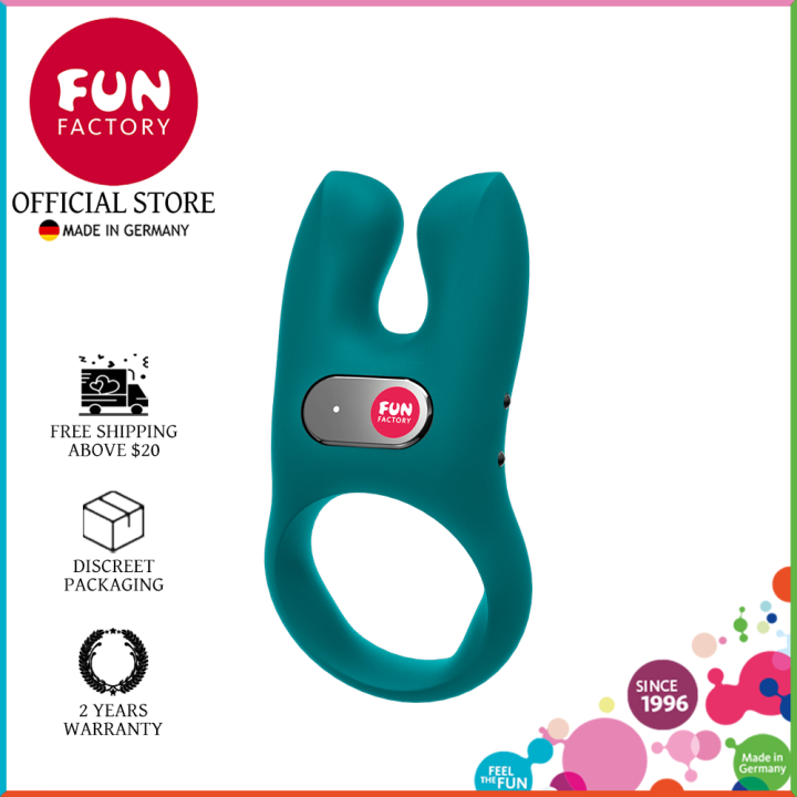 FUN FACTORY - NOS Vibrating Cock Ring for Men and Women Couple Sex Toys  Cockring Men Delay Ejeculation Strong Eraction Sex Silicone Penis Ring  Green