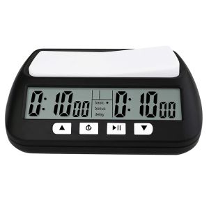 YS Profesional Chess Clock Timer ABS Cocok Untuk Turnamen Catur / Perangkat Pencatat Waktu Permainan Catur Multifungsi Dengan Baterai