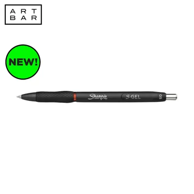Sharpie S-Gel Black Barrel Gel Pen 4023652 Red 0.5mm - Art Bar PH