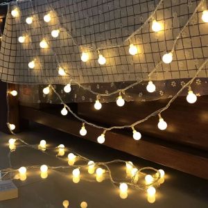10/20/50 LED Bulb Ball String Fairy Lights Waterproof For Wedding Christmas Party Home Decor Indoor/Outdoor