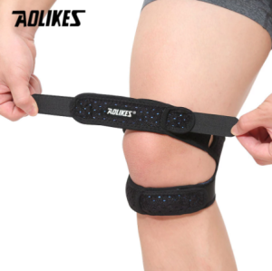 HOLA AOLIKES 1 Miếng Đệm Đầu Gối Thể Thao Dây Đeo Hỗ Trợ Gân Bánh Chè Đầu Gối Đôi Miếng Đệm Bảo Vệ Dây Quấn Đầu Gối Hở