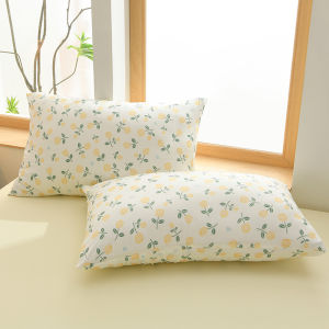 2pcs Fresh Floral Print Pillowcases Soft Skin Friendly Pillow Cover for Bedroom Elastic Comfortable Home Pillow Cases 48x74cm2026