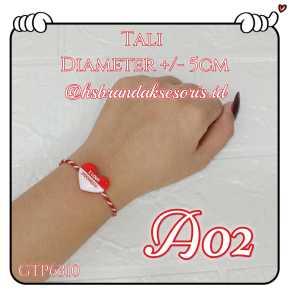 GELANG TANGAN HUT RI / GELANG MERAH PUTIH / GELANG 17 ANGUSTUS / GELANG ANAK & DEWASA / GELANG KEMERDEKAAN / GELANG TALI MERAH PUTIH / GTP6310
