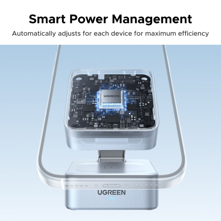 UGREEN%202-IN-1%20Qi2.2%2025W%20MagFlow%20Magsafe%20Wireless%20Charger%20for%20iPhone%2017%2016%20Pro%20Max%20iPhone%2017%2016%20Air%20AirPods%20Pro/Max%20Xiaomi%20Samsung%20S26%20S25%20Ultra%20Samsung%20Earphone%20Huawei%20Qi2.2%20Version%20-%20Image%204