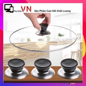 Combo 3 Núm Nắp Nồi Inox Chịu Nhiệt Cao Cấp - Tay Cầm Vung Nồi Thay Thế Chống Nóng Chống Gỉ Dễ Lắp Đặt Phù Hợp Nắp Kính Nắp Inox - Phụ Kiện Nhà Bếp Tiện Dụng