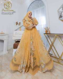 Glamora Syar"i Vol 4 By Soekha Gamis Syari Set Khimar Digital Printing Premium
