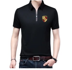 Kaos polo zipper porse lengan pendek terbaru / kaos krah zipper distro terlaris