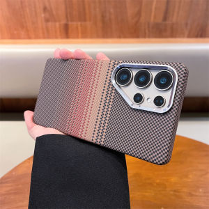 Carbon Fibre Stripe Colorful  Phone Case for Samsung Galaxy S26 S25 S24 S23 Ultra for Magsafe Thin Shockproof Cover
