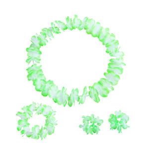 Follow Get New[Beautiful SS] 4Pcs set Hawaiian Artificial Flowers Leis Necklace Garland Headband Wedding Birthday Beach Tropical Party Decoration