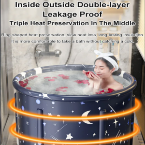 [Six-layer Thickening] Bath Tub Without Installation Large Foldable Soaking Bathing Tub Portable Bathtub For Adults