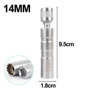 Spark Plug Socket Wrench Adapter 14/16mm Install Replace Repair Kit Leaf Spring Type Swivel Torque Magnetic Removal Gap Tool