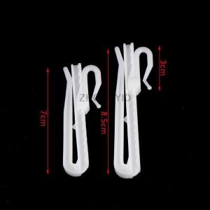 [COD] ZHONGYI0 10Pcs Curtain Hanging Hooks Ring Window White Plastic Curtain Hook For Home Office Curtain Accessories 7cm 8.5cm