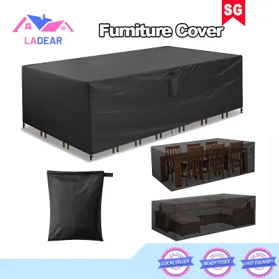 {SG}Furniture Dust Cover Heavy Duty Outdoor Table Chair Protection Cover Waterproof Garden Furniture Protector