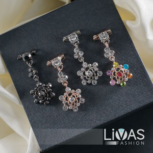 1pcs Kerongsang Tudung Brooch Juntai Pin Bawal Jurai Set Kerongsang Rhinestone Korea Premium Mewah Muslim Fashion Hijab Jewellery