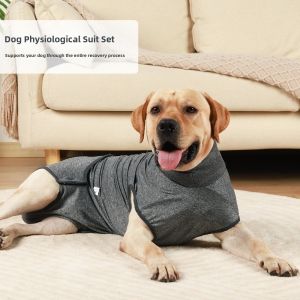 JPTD Breathable Dog Recovery Suit Elastic Washable Dog Physiological Pants Professional Comfortable Pet Diaper Jumpsuit Postoperative Care
