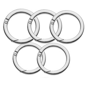 BLACKON Dog Chain Keyring Openable Ring Buckle Handbags Zinc Alloy Spring Gate Snap Hooks Snap Clasp O-Ring Buckle