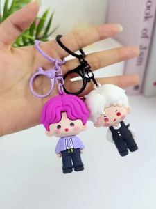 Love and Deepspace Sylus Rafayel QinChe QiYu Cosplay Anime Figure Q Version Pendant Handbag Hanging Decoration Key Chain Halloween Gifts