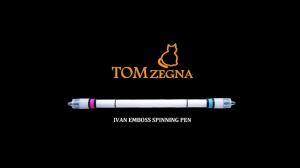 Pen Spinning Pens Ivan Emboss Mod Weighted Spin Trick Pen for Beginner Blue Pink Grip