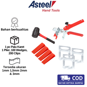Paket Tile Leveling Perata Pasang Keramik Granit Lantai Ubin Varian Ukuran Tipe Pasak Lengkap