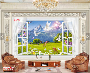 Tranh gạch đẹp cửa sổ phong thủy