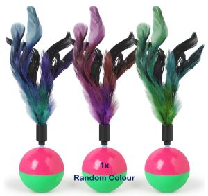 PET TEASER Cat Toy Wand Teaser Wood Teaser Fun Toy Pet Toy interactive Cat Toy Training Teaser