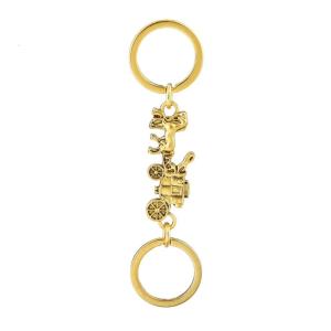 Có thể điều chỉnh Keyring cổ điển vận chuyển Thiết kế móc khóa kim loại với dây chuyền tháo rời cho túi xách ba lô