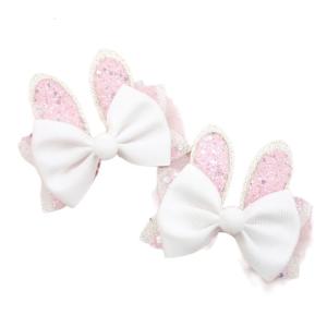 2pcs Lovely Easters Bunnies Hair Clip Comfortable Hair Pin Secure Hair Clip Suitable for Various Hairstyles