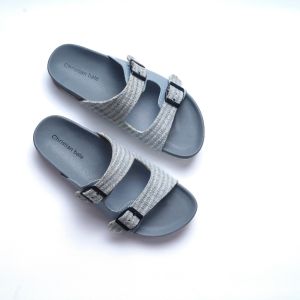 Christian Bale Olin Sandal flat platform Cewek cantik sendal selop Wanita casual motif kekinian