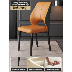 LULU Dining Chair Home Dining Table Backrest Chair Italian Light Luxury High Grade Chair Modern Minimalist Restaurant Stool Ergonomic Chair For Home Dining Room Living Room Use