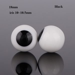 NAELIN Brown Black Glass Eyes Eyeball 18/20mm Cute 1/4 Small Iris Eyes High Quality DIY Doll Making Crafts For 1/6 BJD Dolls