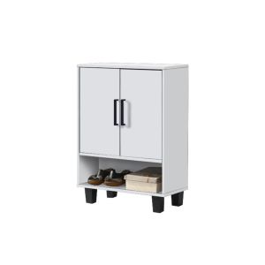 FurnitureMartSG Flynn Shoe Cabinet CARB-P2 Certified Board w/ Fully Laminated Back Panel